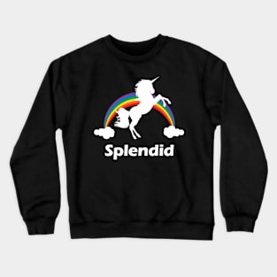 Splendid Rainbow Unicorn Crewneck Sweatshirt